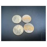 (4) Uncirculated Dollars, (2) 2000P w/Slight Toning, (2) Monroes