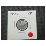 1944 D Mid Grade Mercury Dime