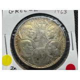 1963 Silver Greece Drachmai