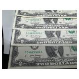 6 Two Dollar Bills, 4 Sequetial