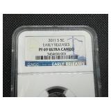 2011 S 5C Early Releases NGC PF 69 Ultra Cameo