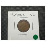 1909 VDB VG Lincoln Penny