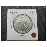 1944 XF Walking Liberty Half Dollar