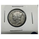 1945 S XF Mercury Dime Micro S