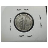 1945 S XF Mercury Dime Micro S