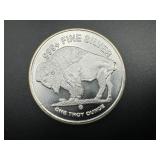 1oz Silver Buffalo Design Round