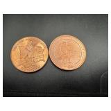 Two Second Amendment 1oz Copper Rounds