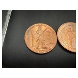 Two Second Amendment 1oz Copper Rounds