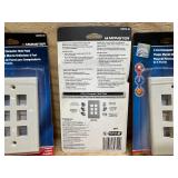 (7) Monster Just Hook it 140239-00 6 Port Computer Wall Plate