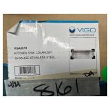 Vigo Industries VGA0819 Long Colander Kitchen Sink, Steel