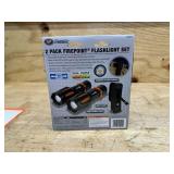 Performance Tool W2671 2Pk Fpx Flashlights W/ Pouch, Adjustable Duofocus Beam, Warm White LED, Water and Impact Resistant 052255