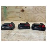 (3)  Milwaukee Batteries