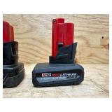 (3)  Milwaukee Batteries