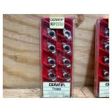 (2) CERATIP CCGT 21.516 AAN Carbide Inserts and (1) Kyocera Ceratip Carbide Inserts