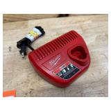 Milwaukee Genuine OEM 48-59-2401 M12 Lithium Ion 12 Volt Battery Charger w/LED Indicating, Red