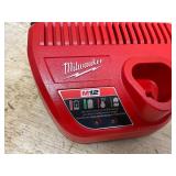 Milwaukee Genuine OEM 48-59-2401 M12 Lithium Ion 12 Volt Battery Charger w/LED Indicating, Red