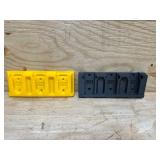 A DeWALT Battery Holder and A Milwaukee Battery Holder