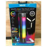 White/RGB Tri-Fold Light with Wireless Remote Control Bower