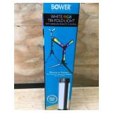 White/RGB Tri-Fold Light with Wireless Remote Control Bower