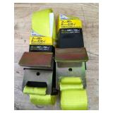 Lot of 2 - Winch Strap with Flat Hook 2"x20