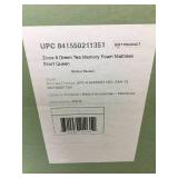 Zinus 8" Green Tea Memory Foam Short Queen Sized Mattress 05052542.80