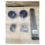 Black 33" Double Basin Kitchen Sink (Cracked)