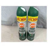 2 New Cans of Off Deep Woods Insect Repellent