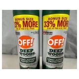 2 New Cans of Off Deep Woods Insect Repellent