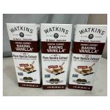 3 New Bottles of Watkins Baking Vanilla