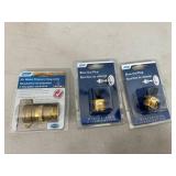 New RV / Camper Water Pressure Regulator and Blow Out Plugs