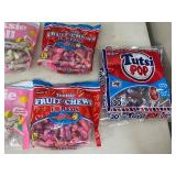 Assorted Candy, Bubblegum, Fruit Chews, Tootsie Rolls, Etc