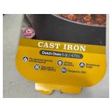 New 5 Quart Cast Iron Dutch Oven