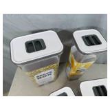 4 New Airtight Food Storage Containers