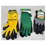 New Dewalt and Scotts Brand Work Gloves / Gardening Gloves