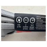 New GE Surge Protector and 9 ft Fabric Covered Extension Cord