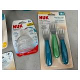 New NUK Brand Baby Items, Bottles, Utensils, and More