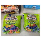 Assorted Candy, Dots, Fruit Chews, Tootsie Pops, Tootsie Rolls, and More