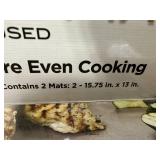 New Pack of 2 Copper Infused Grilling / Baking Mats