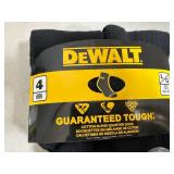 4 New Pairs Dewalt Work Socks