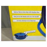 Brand New Lodge 6 Quart Cast Iron Enameled Dutch Oven - Blue