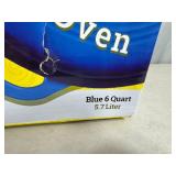 Brand New Lodge 6 Quart Cast Iron Enameled Dutch Oven - Blue