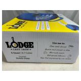 Brand New Lodge 6 Quart Cast Iron Enameled Dutch Oven - Blue