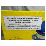 Brand New Lodge 6 Quart Cast Iron Enameled Dutch Oven - Blue