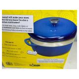 Brand New Lodge 6 Quart Cast Iron Enameled Dutch Oven - Blue