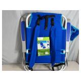 New Backpack Beach Chair with Cooler