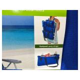 New Backpack Beach Chair with Cooler