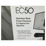 New Capresso EC50 Stainless Steel Espresso / Cappuccino Machine