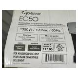 New Capresso EC50 Stainless Steel Espresso / Cappuccino Machine