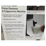 New Capresso EC50 Stainless Steel Espresso / Cappuccino Machine