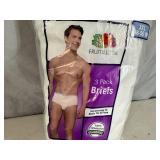 New Fruit of the Loom 3 Pack of 3XL Briefs